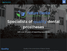Tablet Screenshot of nature-dental.com.hk